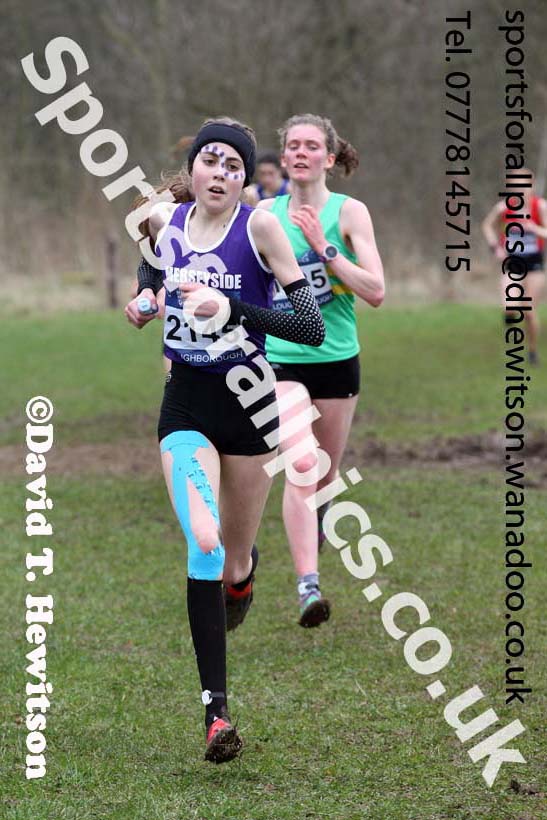 Womens under-17s Inter Counties Cross Country, Prestwold Hall, Loughborough. Photo: David T. Hewitson/Sports for All Pics